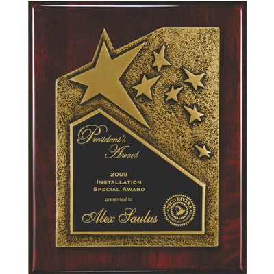 Rosewood Brown Star Gallery Plaque (8"x10")