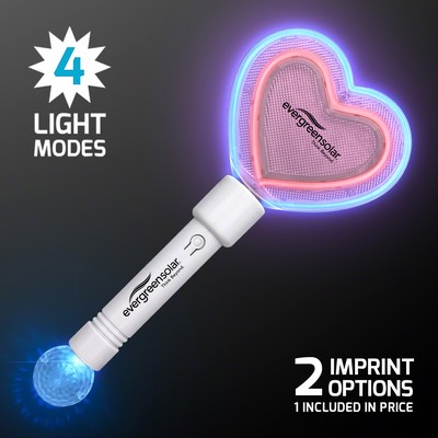 Flashing Rave Party Heart Wand - Domestic Print