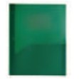 Green 2 Pocket Port Folder w/3 Hole Prongs