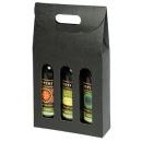 3 Bottle Seta Italian Colored Olive Oil & Vinegar Carrier Box (7 7/8"x2 1/2"x13 1/4")