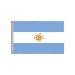 36"W x 24"H National Flag, Argentina, Double-Sided