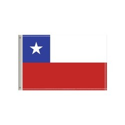 36"W x 24"H National Flag, Chile, Double-Sided