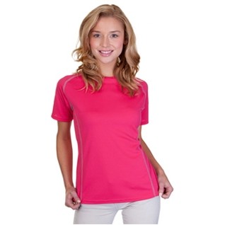 Ladies Performance Contrast Stitch T-Shirt (Union Made)