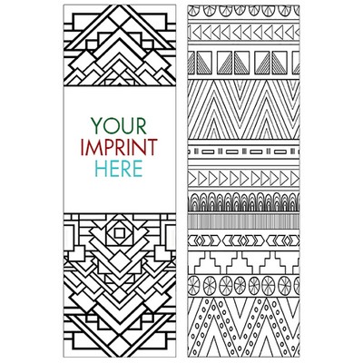 Coloring Bookmark - Patterns