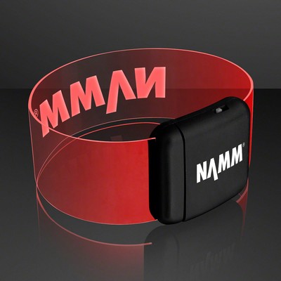 Cosmic Red LED Neon Bracelets - Domestic Print