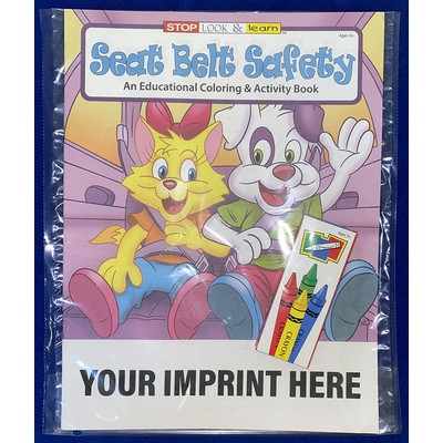 Seat Belt Safety Coloring Book Fun Pack