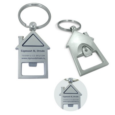 House Shaped Keychain & Bottle Opener