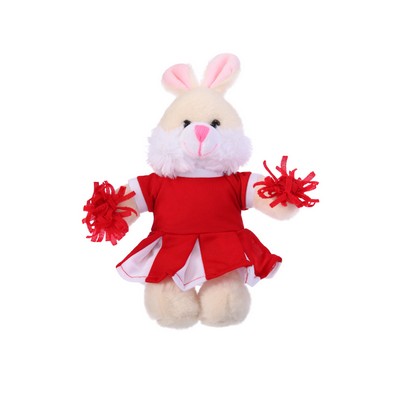 Soft Plush Bunny in Cheerleader Outfit