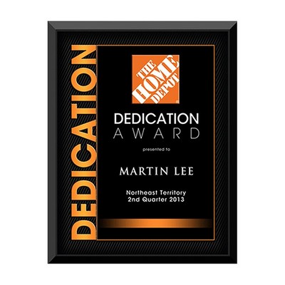 12" x 15" Themed Plaque - Orange