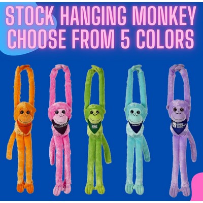 16" Hanging Long Arm Stuffed Monkey