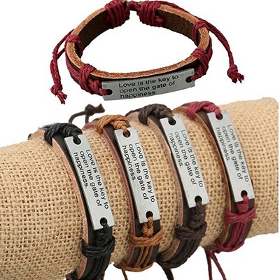 Leather Bible Wristbands