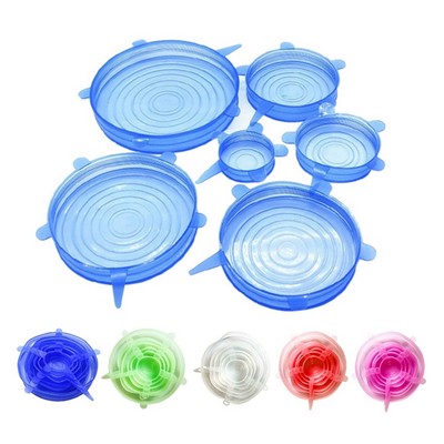 Silicone Food Cover Set of 6/ Silicone Stretch Lids