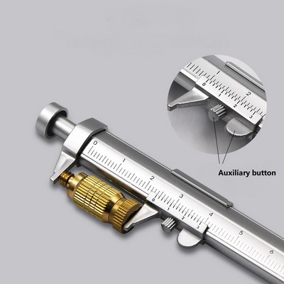 Multifunction Gel Ink Roller Ball Pen w/Caliper