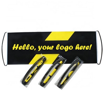 Advertising Retractable Hand Held Scrolling Banner