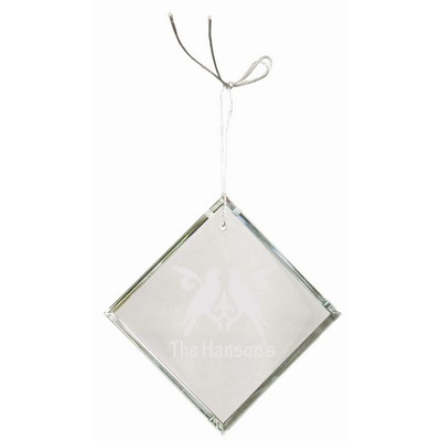 3" Crystal Diamond Ornament