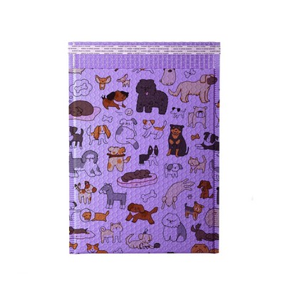 9.9 x 11.8 Inch Purple Poly Bubble Mailer Self Seal Padded Envelope for Shipping/ Packaging/Mailing