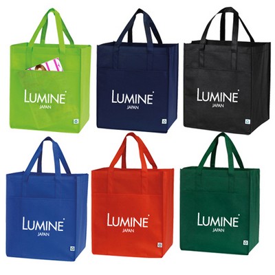 Big Non-Woven Grocery Tote Bag w/Front Pocket