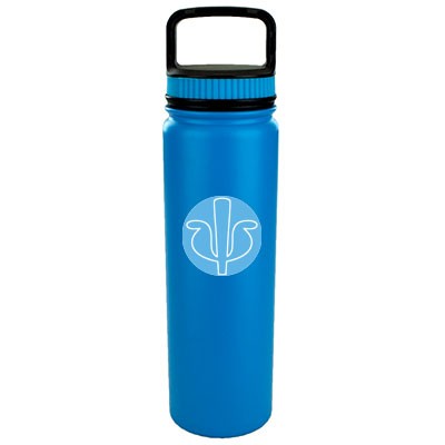 700 ML Eugene Hawaiian Blue Double Wall Vacuum Insulated Stainless Steel Sports Water Bottle