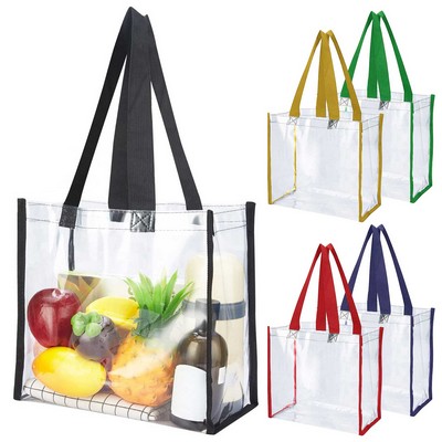 PVC Plastic Tote Bag w/Handles