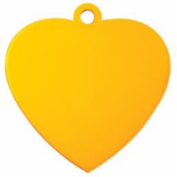 Gold Heart Pet ID Tag