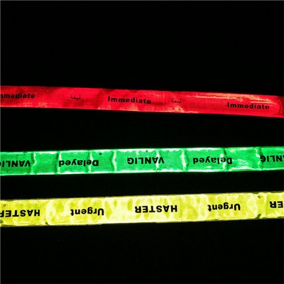 Custom Reflective Safety Slap Bracelet