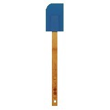 Blue Silicone Spatula w/Bamboo Handle