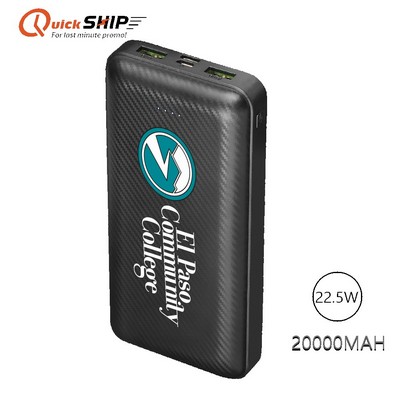 O'Neill 22.5W 20000mAh Power Bank-20000mAh