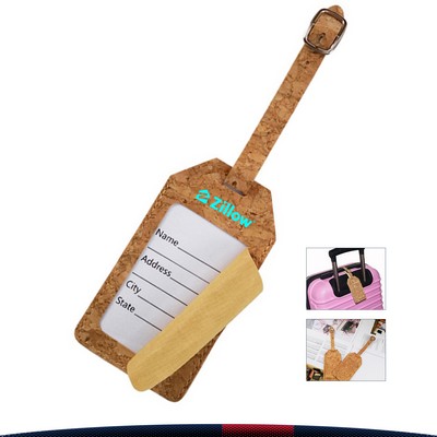 Cork Luggage Tag