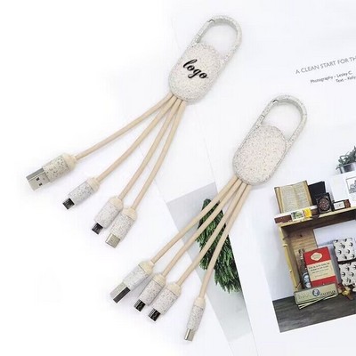 Multi Wheat Straw Charging Cable