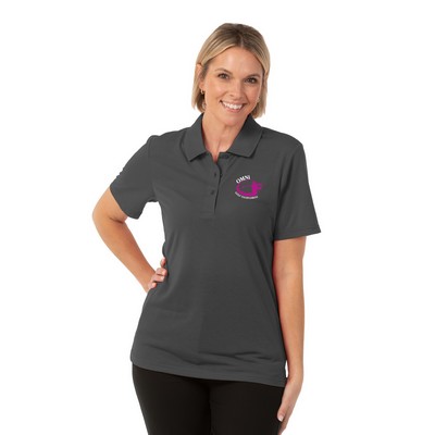 Zorrel® Paseo Ladies Dot Stripe Jacquard Polo Shirt