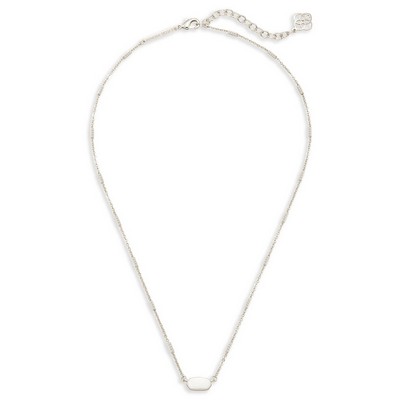 Kendra Scott Fern Pendant Necklace in Bright Silver