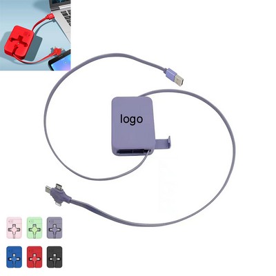 Retractable 3-in-1 USB Charging Cable