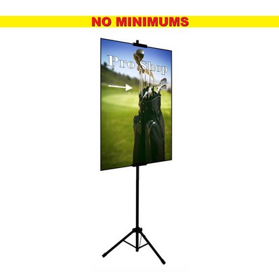 Tripod Multi-Use Stand with 1-24x36 foamboard sign