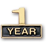 " Cutout One Year" Stock Pin