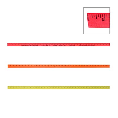 Fluorescent Colorful Enameled Yardstick