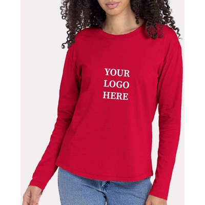 Next Level Apparel Women's Cotton Relaxed Long Sleeve T-Shirt