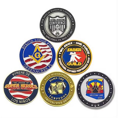 Custom 2D Die Struck Challenge Coins