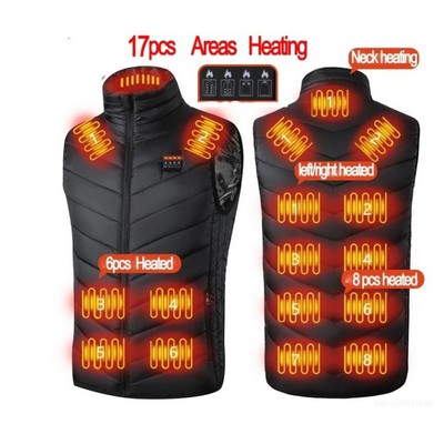 Heating 17 Areas Warming Heated Vest