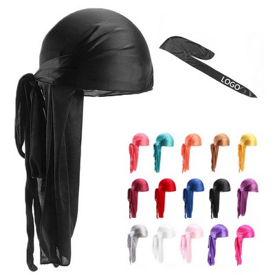 Fashion Silky Satin Durag Headband