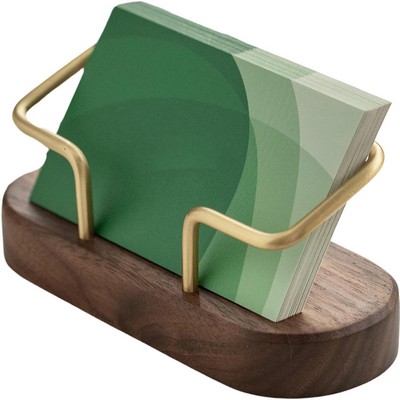 Wooden Business Card Holder for Desk