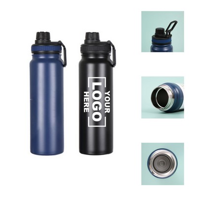 20 Oz Stainless Steel Water Bottle with Carry Loop Handle