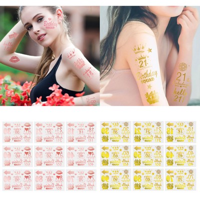 Custom Gold Flash Metallic Tattoo