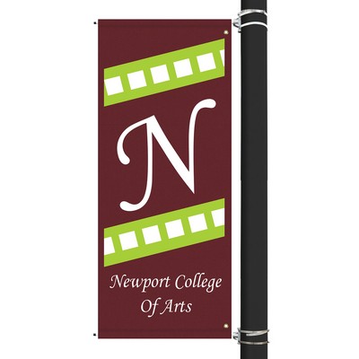 72" x 30" Custom Sunbrella™ Avenue Banner-2 Color Imprint