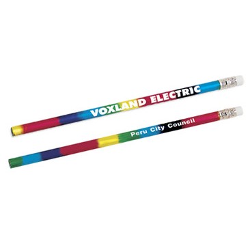 Rainbow Foil Multi Colored Foil Pencil