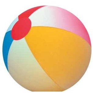 16" Inflatable Shaded Beach Ball