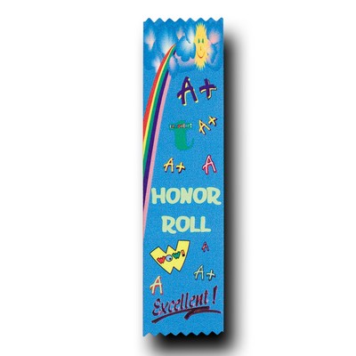 Full Color School Stock A Honor Roll Ribbon