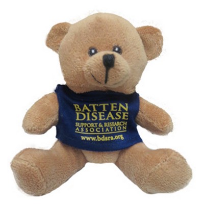 5" Quincy Brown Bear w/Shirt Stuffed Animal