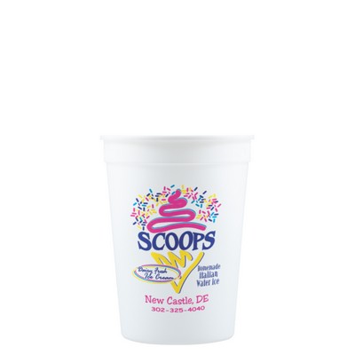 12 oz Stadium Cup - White - Hi-Speed