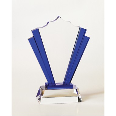 Blue Sparkle Crystal Award