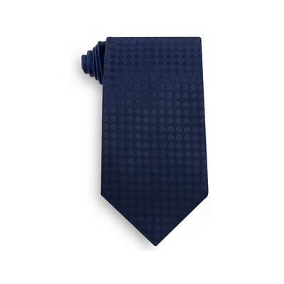 Navy Blue Beckett Tone on Tone Tie